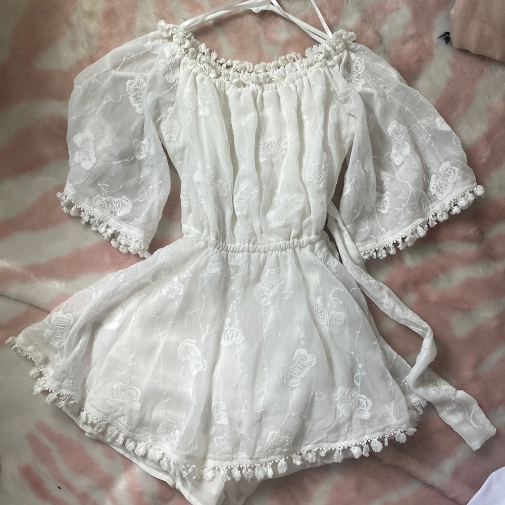 Embroidered Romper
